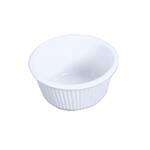 Thunder Group ML531W1 3 Oz 3.12 Inch Fluted Melamine Round White Ramekin, DZ