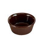 Thunder Group ML533C1 3.5 Oz 3.38 Inch Fluted Melamine Round Chocolate Ramekin, DZ