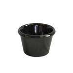 Thunder Group ML534BL1 1.5 Oz 2.5 Inch Smooth Melamine Round Black Ramekin, DZ