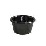 Thunder Group ML537BL1 3 Oz 3.12 Inch Smooth Melamine Round Black Ramekin, DZ