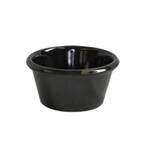 Thunder Group ML538BL1 4 Oz 3.38 Inch Smooth Melamine Round Black Ramekin, DZ