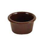Thunder Group ML538C1 4 Oz 3.38 Inch Smooth Melamine Round Chocolate Ramekin, DZ