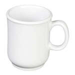 Thunder Group ML901W 8 Oz 3 Inch Western Color White Melamine Round Bulbous Mug, DZ