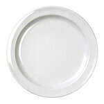 NS106W 6.5 Inch Western Nustone White Melamine Round Plate, DZ