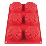 PLBM004S, 3.89-Ounce Dahlia High Heat Silicone Baking Mold, 6 Cavities