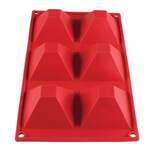 PLBM009S, 3-Ounce Pyramid High Heat Silicone Baking Mold, 6 Cavities