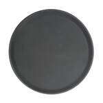 PLFT1100BK, 11-Inch Fiberglass Round Tray, Black
