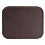 Thunder Group PLFT1418BR, 14x18-Inch Fiberglass Rectangular Tray, Brown