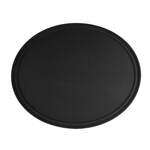 Thunder Group PLFT2700BK, 22x27-Inch Fiberglass Oval Tray, Black