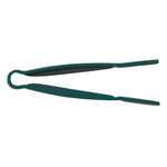 PLFTG009GR, 9-Inch 1-Piece Polycarbonate Pom Tong, Flat Grip, Green