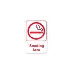 PLIS6906RK, 6x9-inch 'Smoking Area' Information Sign
