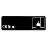 PLIS9323BK, 9x3-inch 'Office' Information Sign