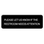 PLIS9334BK, 9x3-inch 'Please Let Us Know' Information Sign
