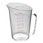 Thunder Group PLMC064CL, 2-Quart Polycarbonate Measuring Cup with Handle, Capacity Marking Cups-Ounces, Clear