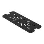 Thunder Group PLPA7130DSBK, Third Size Polycarbonate Drain Shelf, Black