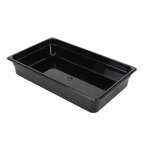 Thunder Group PLPA8004BK, Full-Size 4-Inch Deep Black Polycarbonate Food Pan