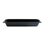 Thunder Group PLPA8122LBK, Half Size Long 2.5-Inch Black Polycarbonate Deep Food Pan