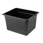 PLPA8128BK, Half Size 8-Inch Deep Black Polycarbonate Food Pan