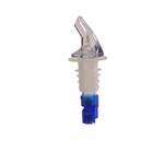 Thunder Group PLPR088M, 0.9 Oz Plastic Blue Measured Pourer Without Collar, DZ