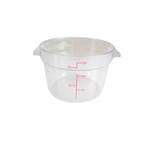 Thunder Group PLRFT312PC, 12-Quart Polycarbonate Round Food Storage Container, Clear