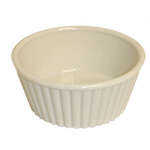Thunder Group PLRM005W, 5-Ounce Plastic Bone White Fluted Ramekin, 12/CS