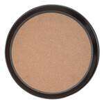 PLRT014BCK, 14-Inch Fiberglass Round Slip Resistant Serving Tray with Cork, Black