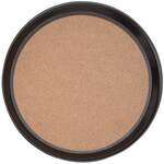 PLRT016BCK, 16-Inch Fiberglass Round Slip Resistant Serving Tray with Cork, Black