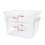 Thunder Group PLSFT012PC, 12-Quart Polycarbonate Clear Square Food Storage Containers (Lids sold separately)