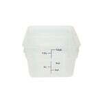Thunder Group PLSFT012TL, 12-Quart Plastic Square Food Storage Containers, Translucent