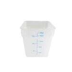 PLSFT018TL, 18-Quart Plastic Square Food Storage Containers, Translucent