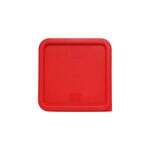 Thunder Group PLSFT0608C, Plastic Square Lid For 6,8-Quart Containers, Red
