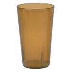 Thunder Group PLTHTB020A, 20 oz Amber Plastic Tumbler, 12/CS