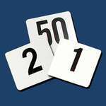 PLTN4100, 4x4-Inch Plastic Table Numbers 1-100