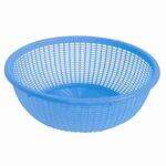 Thunder Group PLWB004, 9-Inch Round Plastic Colander without Handles, Blue