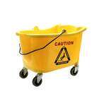 Thunder Group PLWB361B, 36-Quart Polyethylene Bucket, Yellow