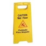 Thunder Group PLWFC024, 24x12-inch Wet Floor Caution Sign, Yellow, Plastic