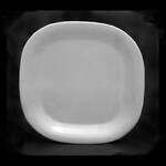 Thunder Group PS3014W 14 Inch Western Passion White Melamine Rounded Square Plate, EA