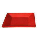 PS3214RD 13 1/4 x 1 1/8 Inch Deep Western Passion Red Melamine Square Plate, EA
