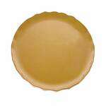 Thunder Group RF1006G 8 1/8 Inch Diameter Western Melamine Gold Pearl Round Salad Plate, EA
