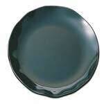Thunder Group RF1016BW 16 Inch Melamine Two Tone Black Pearl Round Black Dinner Plate, EA