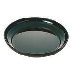 Thunder Group RF1112B 73 Oz 12 Inch Western Black Pearl Round Melamine Black Salad Platter, EA