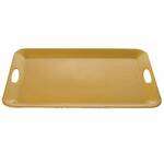 Thunder Group RF2920G 19 1/2 x 14 1/2 Inch Western Melamine Gold Pearl Rectangular Tray, EA