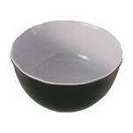 Thunder Group RF5065BW 36 Oz 6 1/2 Inch Western Black Pearl Melamine Two Tone Black All Purpose Bowl, EA