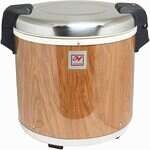 Thunder Group SEJ21000, 15.75x11-inch 30 Cups, Mirror Finished Stainless Steel Electric Rice Warmer, EA