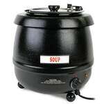 Thunder Group SEJ30000C, 10.5-Quart Stainless Steel Soup Warmer, Black