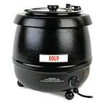 Thunder Group SEJ30000TW, 10 Qt, 13x14.5-inch Black Electric Soup Warmer, 110V-120V/60Hz, NSF, EA