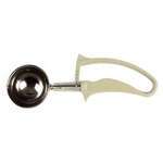 SLDS210G, 3.25-Ounce Stainless Steel Ice-Cream Disher, Size 10, Coated Handle, Ivory