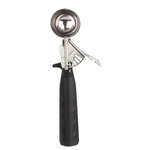 Thunder Group SLDS230P, 1-Ounce Stainless Steel Ice-Cream Disher, Size 30, Coated Handle, Black