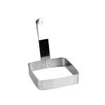 Thunder Group SLER0401S, 4x4-Inch Stainless Steel Square Egg Ring