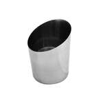 SLFFC005, 14-Ounce Stainless Steel Mirror Finished Angled French Fry Cup